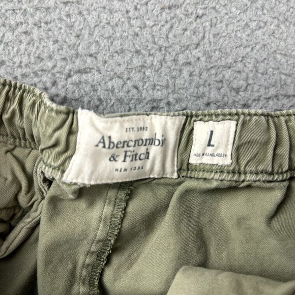 Abercrombie & Fitch Adult Large L Outdoor Casual Chino Cargo Shorts‎ Tan Used - Picture 3 of 8